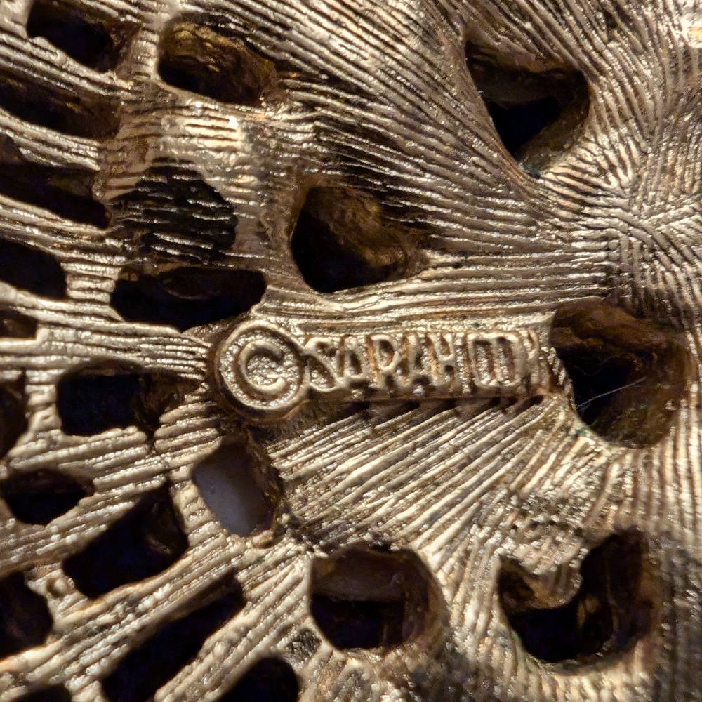 Sarah Coventry vintage Sand dollar broach S - Picture 5 of 7
